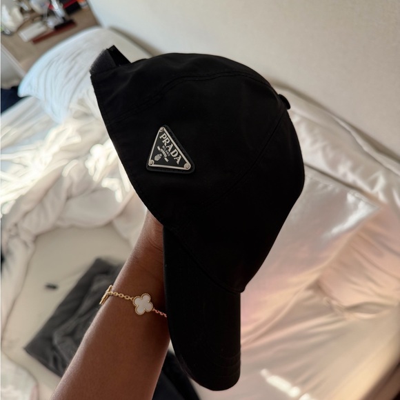 Prada Accessories - Prada Black Nylon Hat
